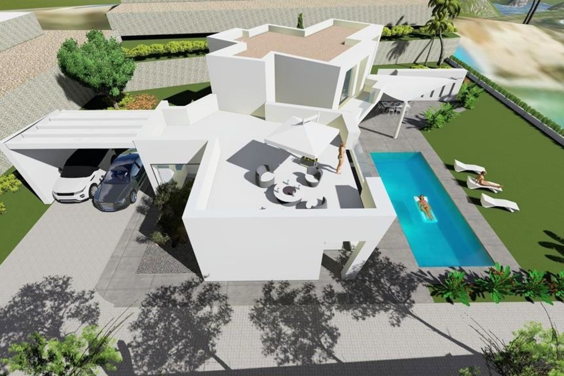 Obra nueva - Villa - Calpe - Puerto blanco