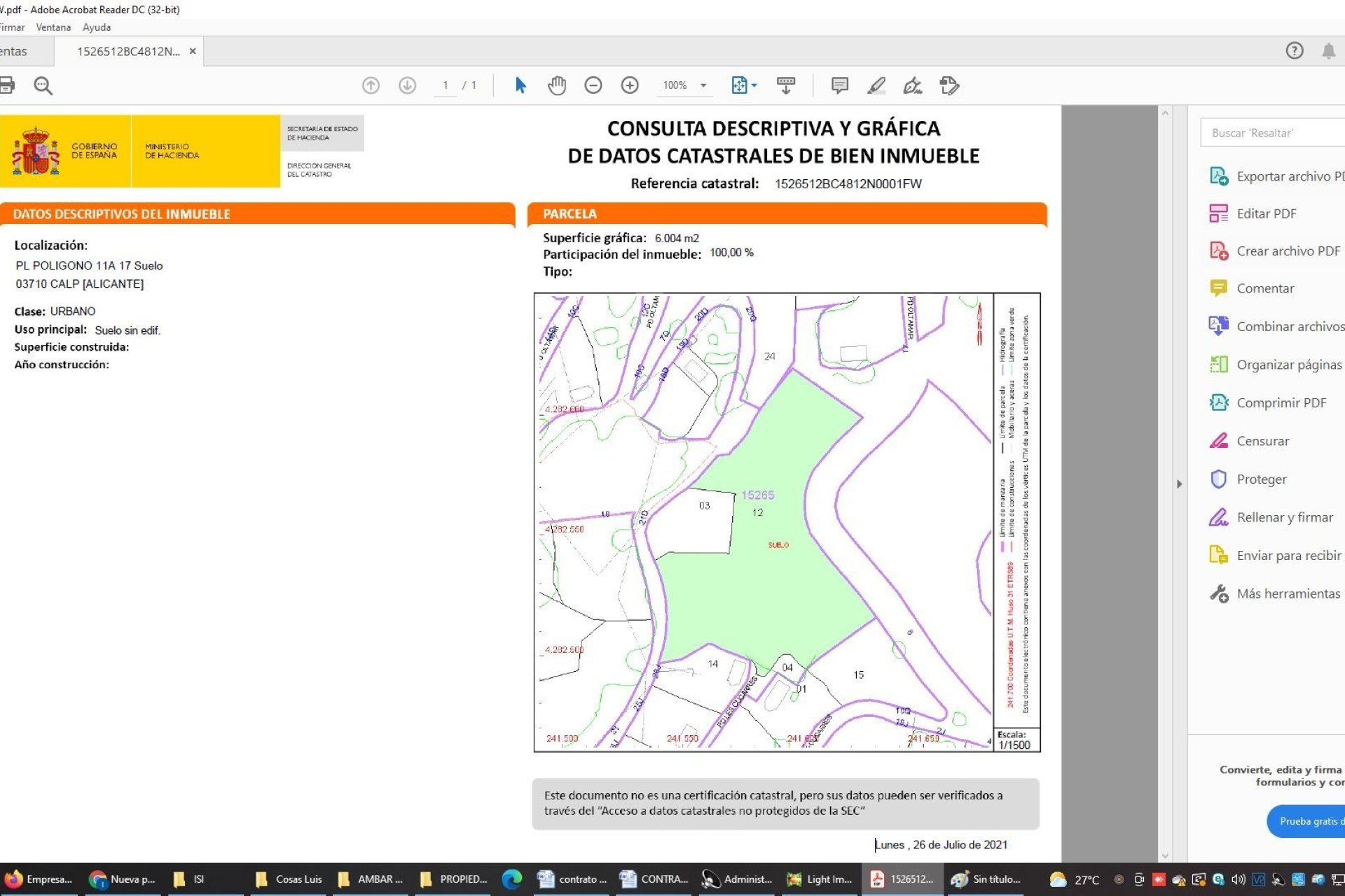 Resale - Plot - Calpe